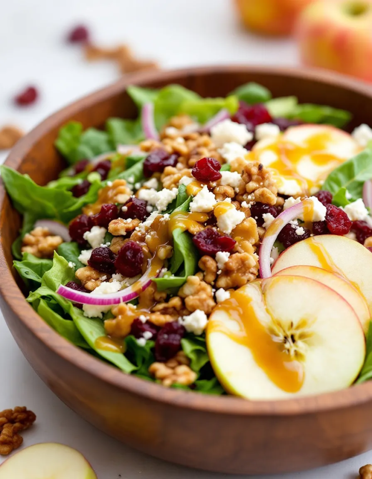 Best Apple Walnut Salad with Maple Dijon Vinaigrette