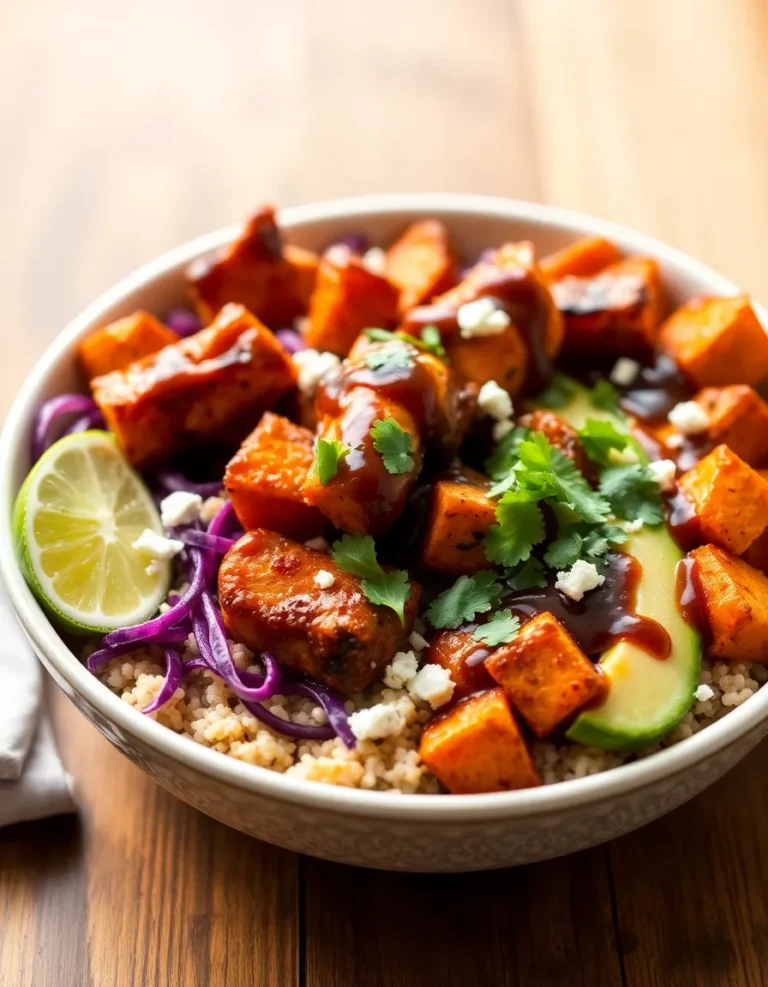 BBQ Chicken & Roasted Sweet Potato Bowls: Smoky, Sweet, and Packed with Flavor