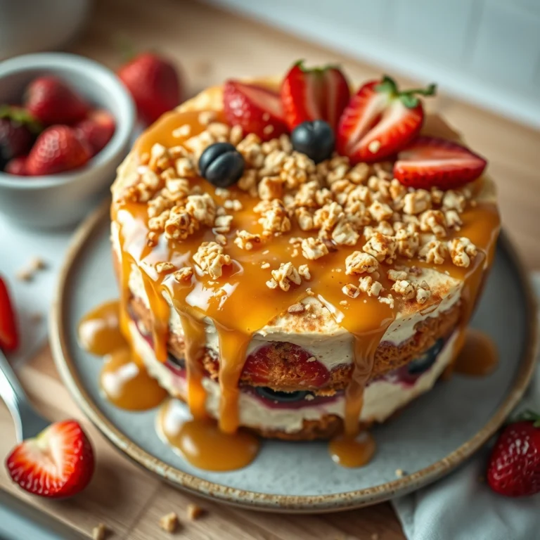 Best Caramel Crunch Cheesecake Fruit Salad Recipe