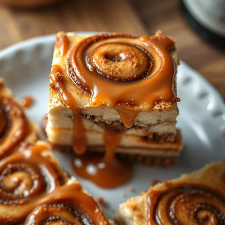 Best Cinnamon Roll Cheesecake Bars Recipe