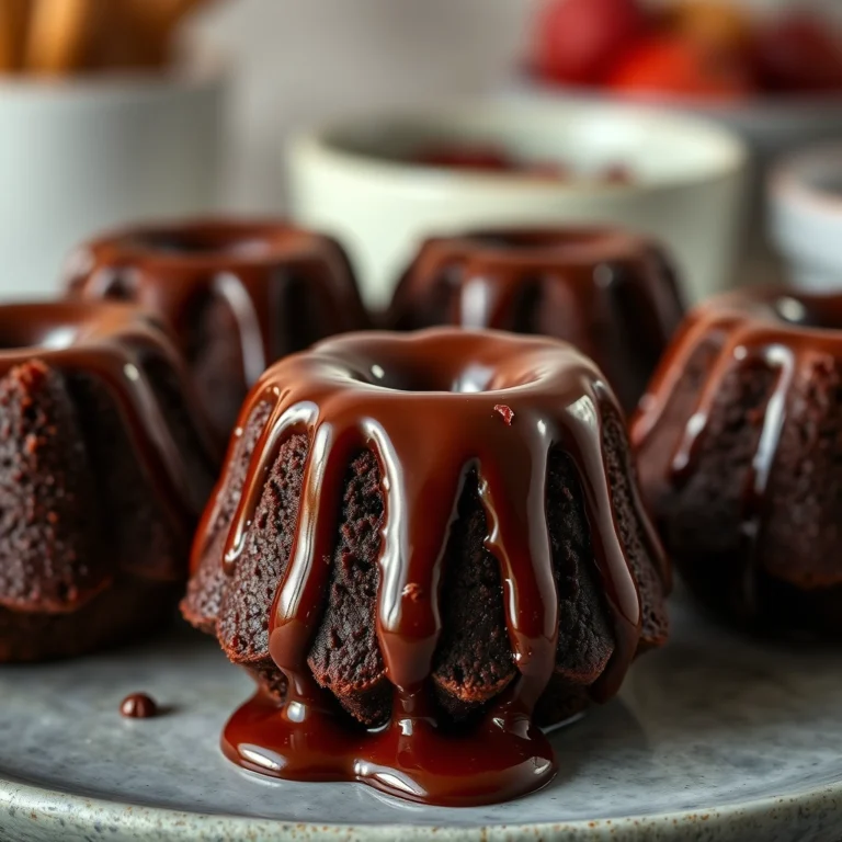 Best Mini Chocolate Lava Bundt Cakes Recipe