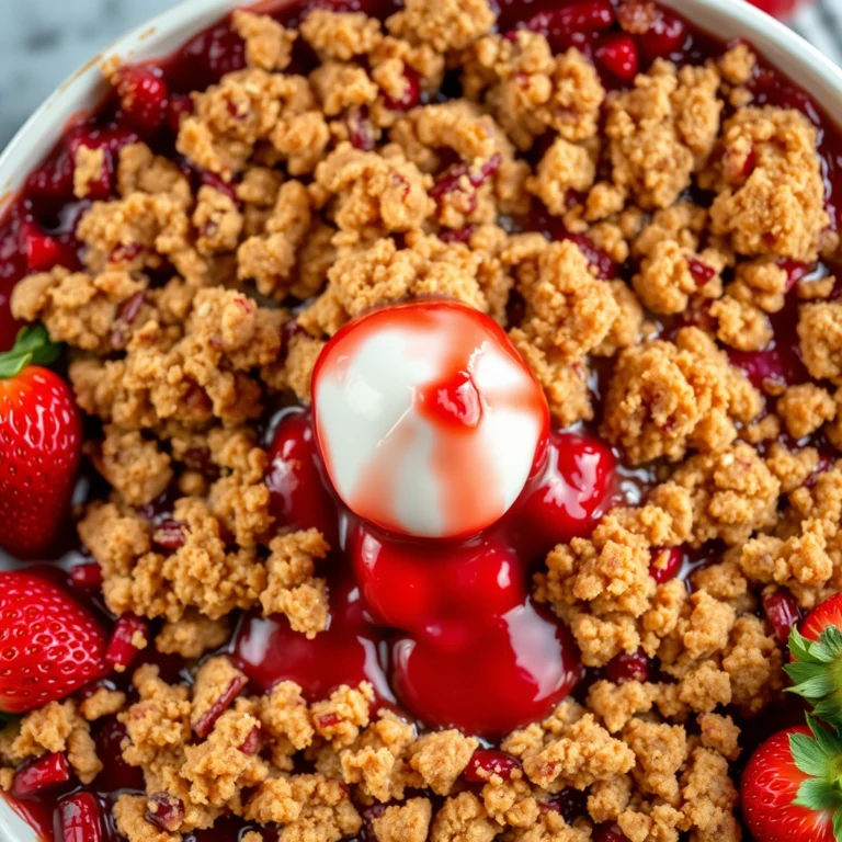Best Strawberry Rhubarb Crisp – Easy Dessert Recipe