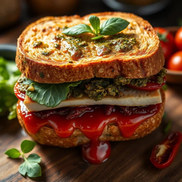 Best Sun-dried Tomato Pesto Turkey Sandwich
