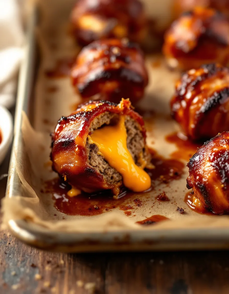Ultimate Cheddar-Stuffed BBQ Bacon Bombs – Easy Recipe