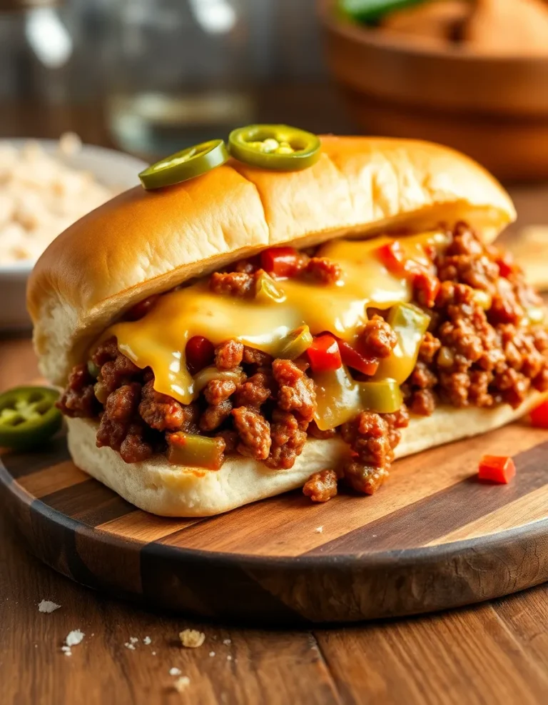 Cheesesteak Style Sloppy Joes