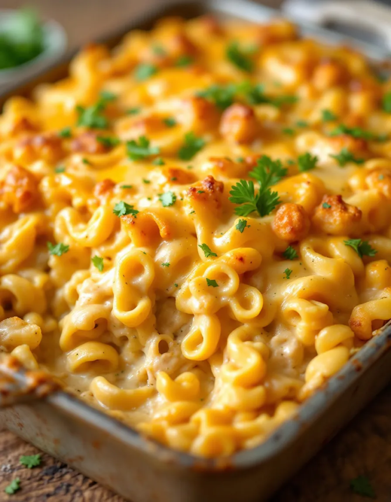 Easy Cheesy Chicken Noodle Casserole Recipe