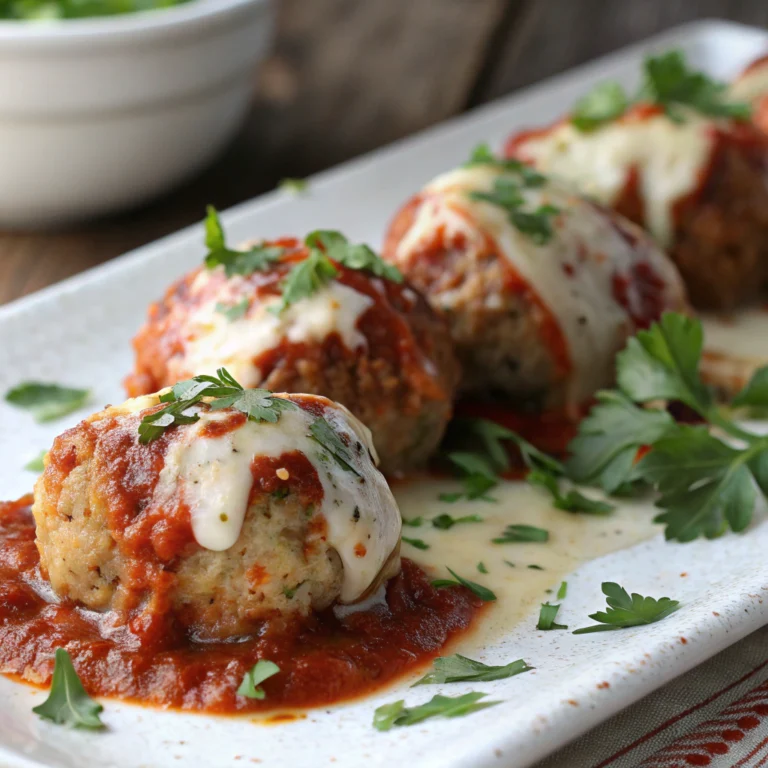 Cheesy Chicken Parmesan Meatballs – Little Sunny Kitchen