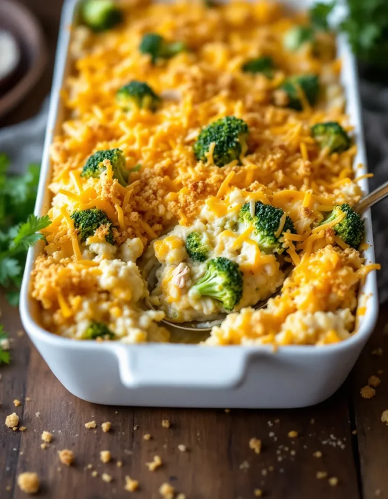 Easy Chicken Broccoli Rice Casserole Recipe
