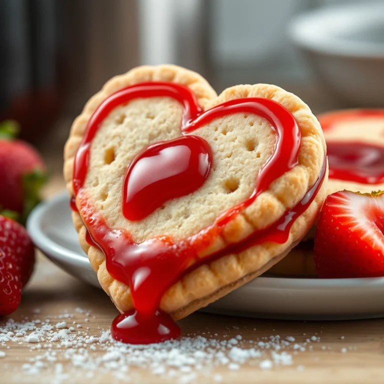 Classic Linzer Strawberry Heart Cookies Recipe