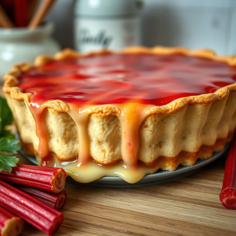 Classic Rhubarb Custard Pie – Perfect Homemade Recipe