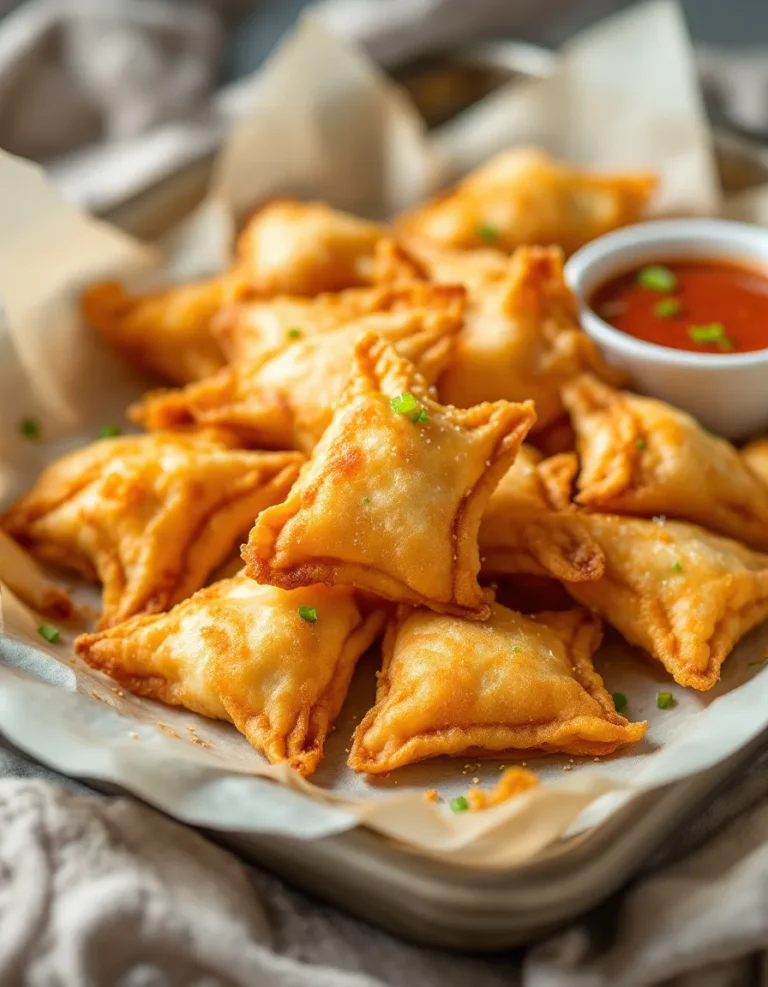 Easy Cream Cheese Wontons – Crispy and Creamy Recipe