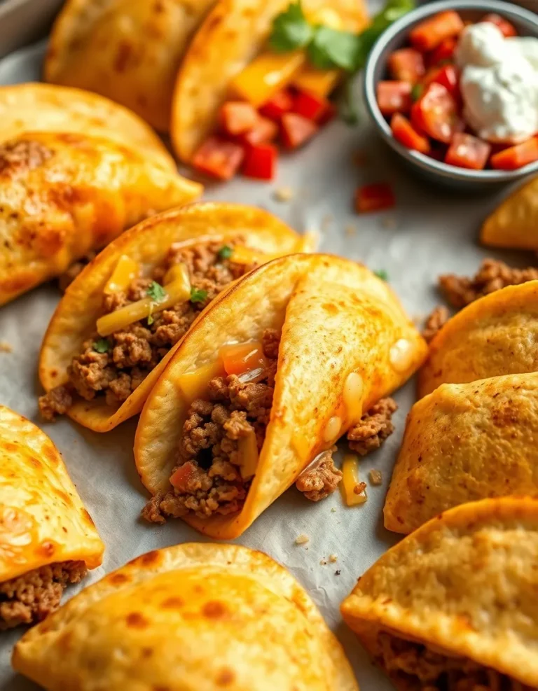 Crispy Baked Ground Beef Tacos