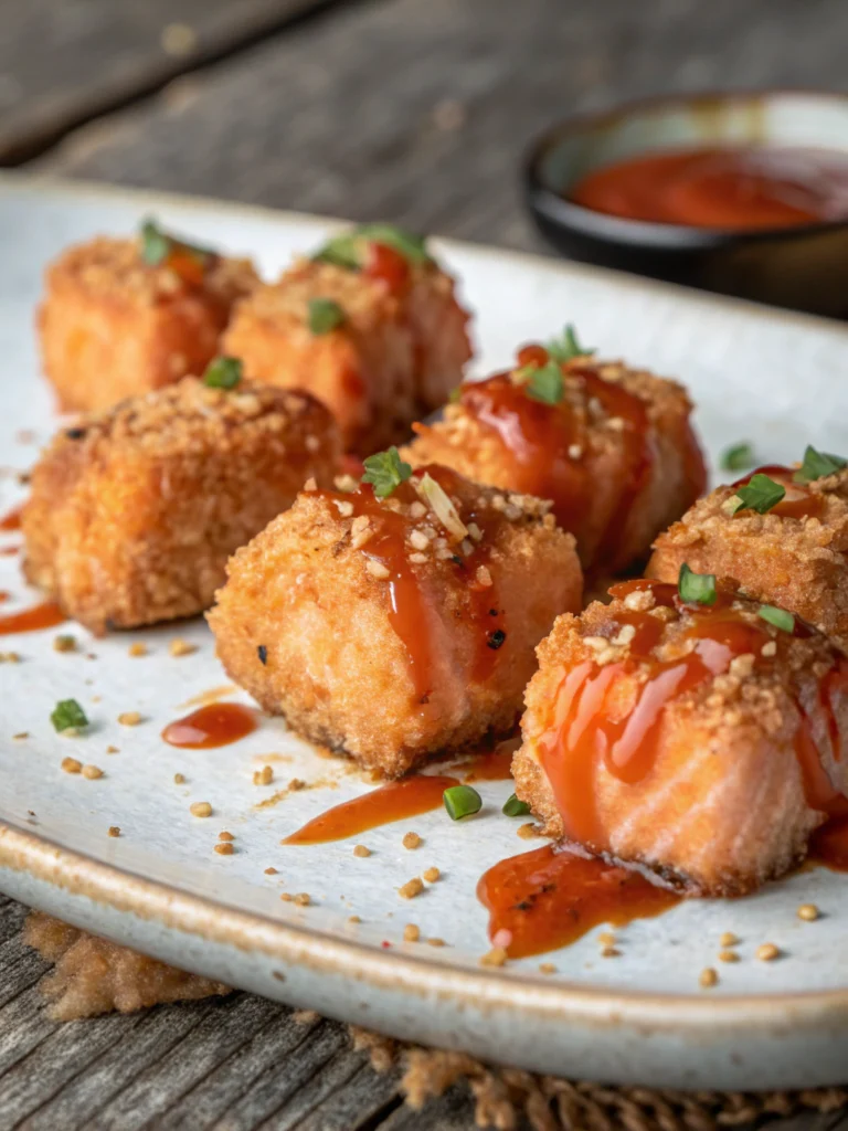 Crispy Bang Bang Salmon Bites (Sweet & Spicy)