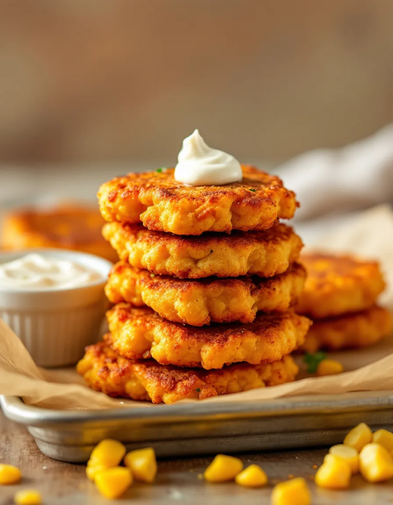 Best Crispy Mexican Street Corn Fritters Recipe