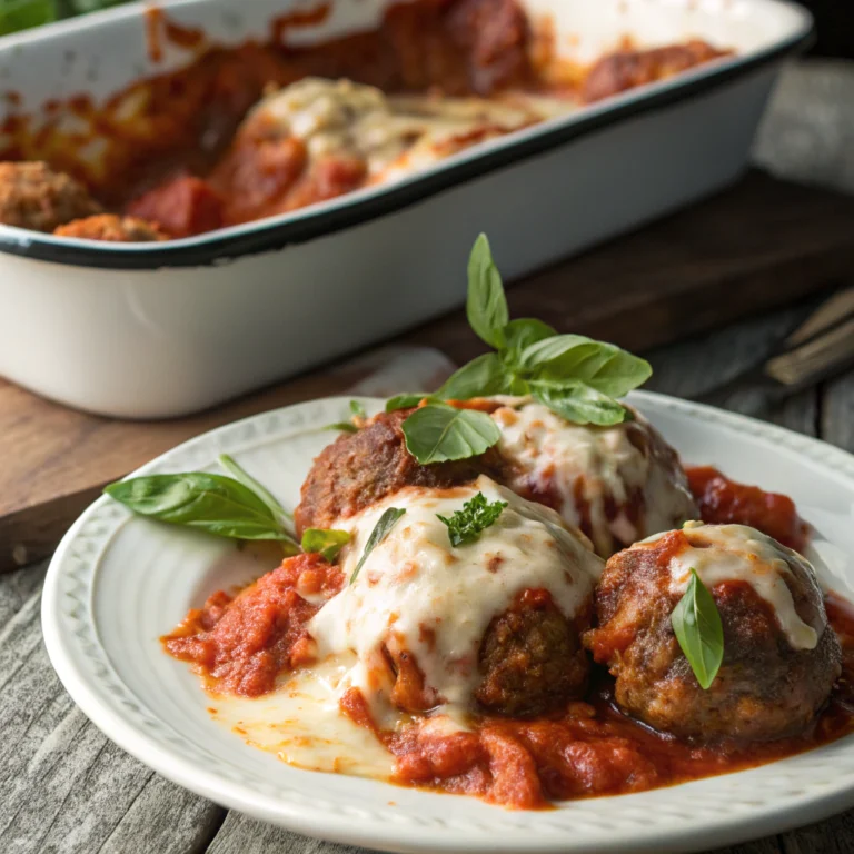 Dump and Bake Meatball Casserole