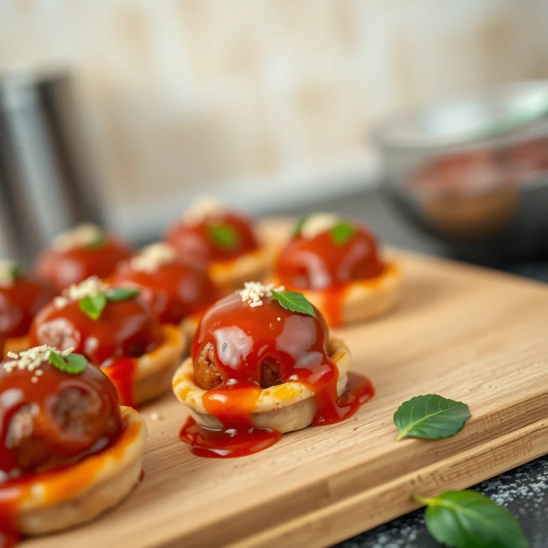 Easy Mini Meatball Marinara Bites Recipe