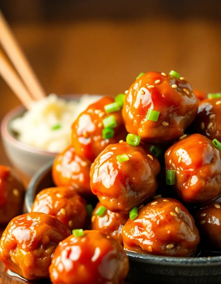 Easy Mongolian Meatballs
