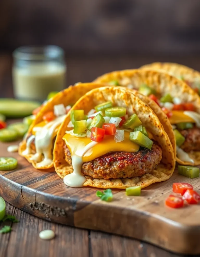 Easy Smash Burger Tacos