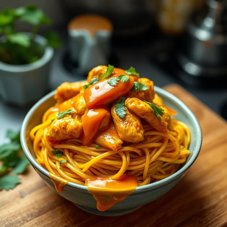 **Easy Thai Turmeric Chicken and Noodles Recipe**