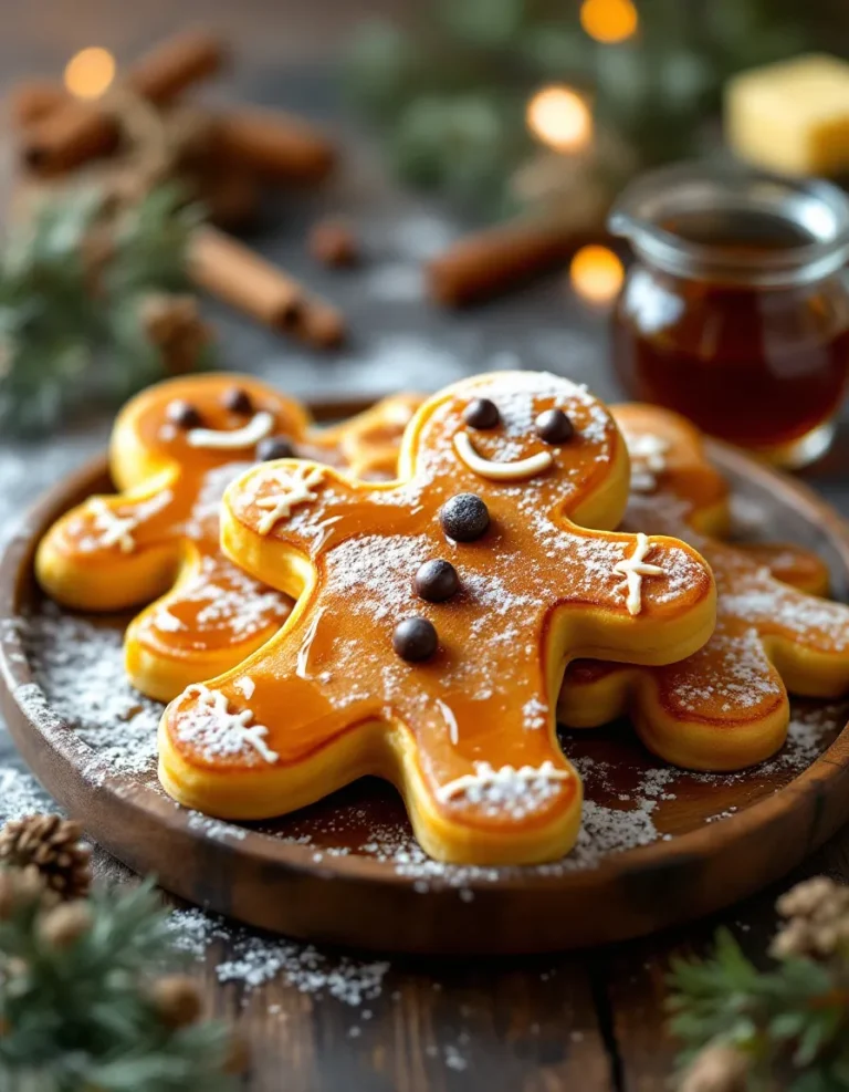 Easy Gingerbread Men Pancakes – Holiday Breakfast Idea