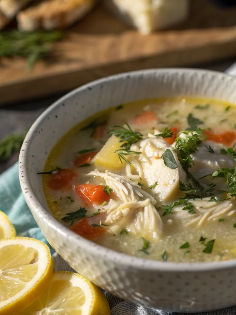 Greek Lemon Chicken Soup