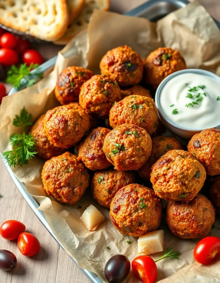 Greek Meatballs – Crunchy Creamy Sweet