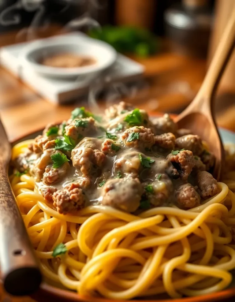 Ground Beef Stroganoff – Cooking Up Memories