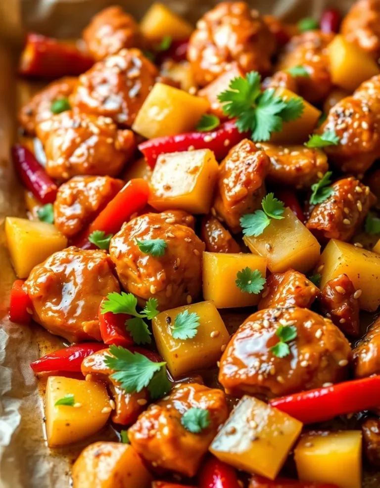 Hawaiian Chicken Sheet Pan
