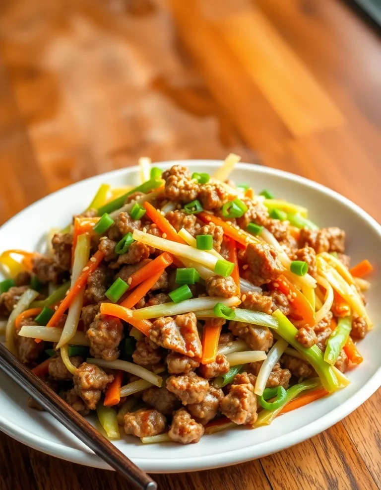 Healthy Chinese Ground Beef & Cabbage Stir Fry – 20-Minute Meal!