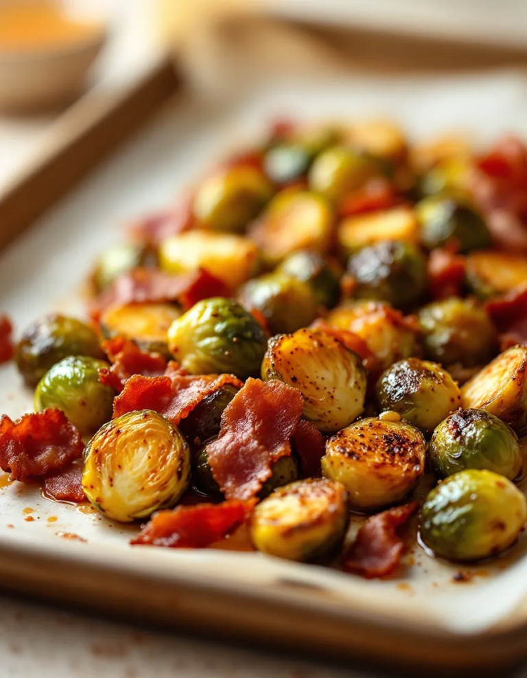 Best Honey-Glazed Roasted Brussels Sprouts with Bacon