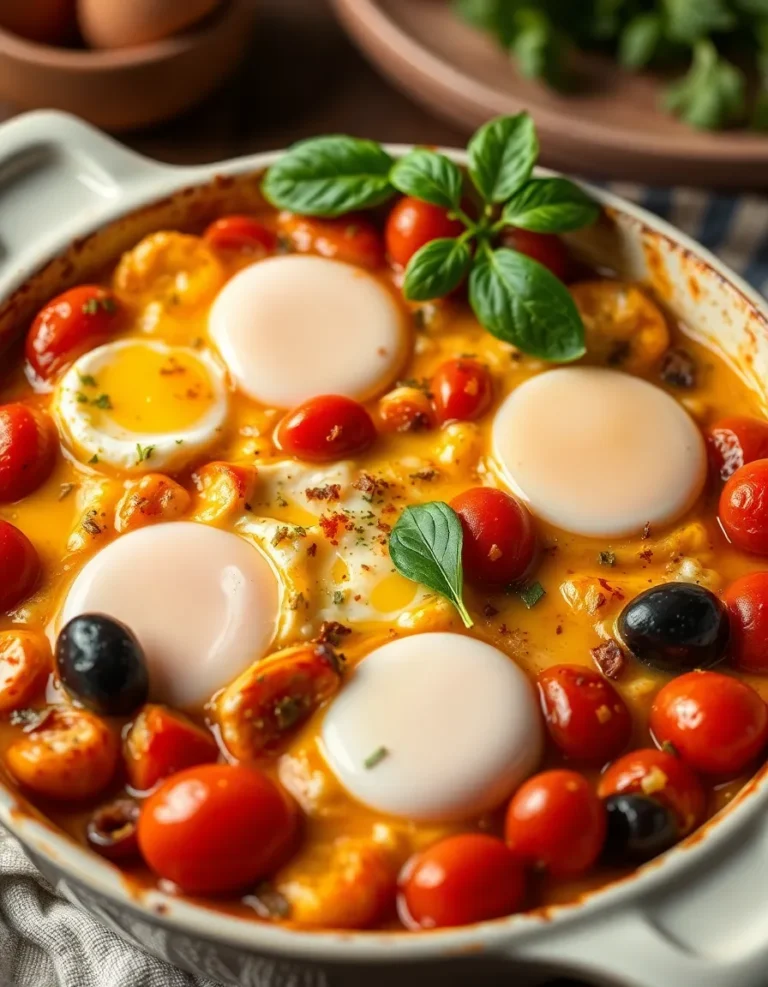Mediterranean Baked Feta Eggs