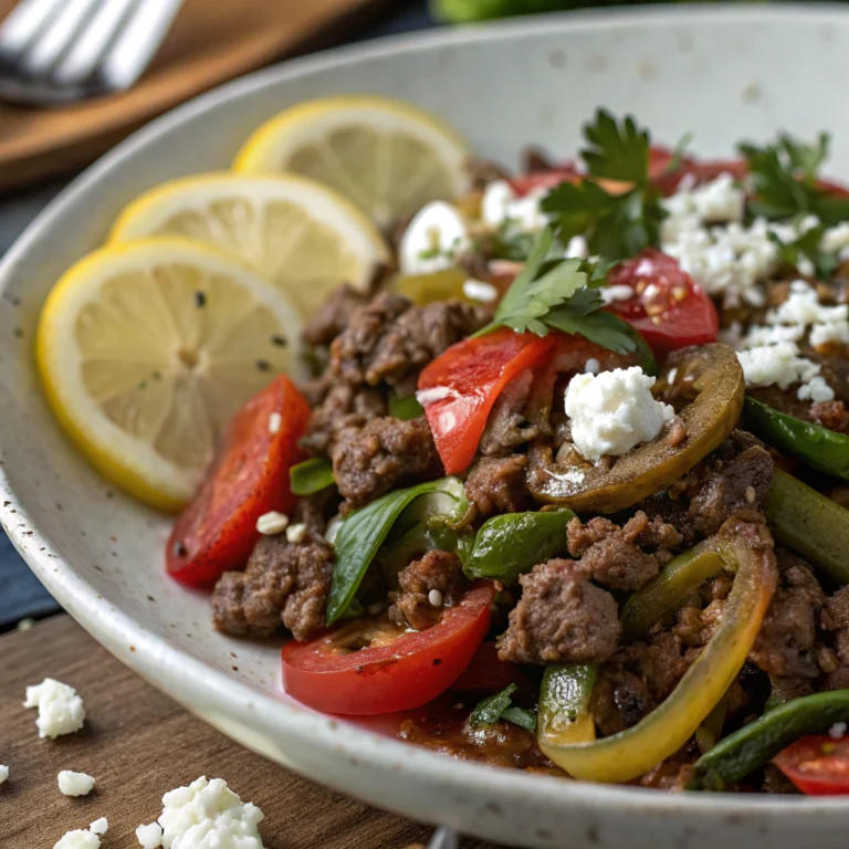 Mediterranean Ground Beef Stir Fry – Quick, Flavorful & Healthy!