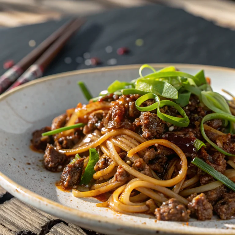 Mongolian Ground Beef Noodles Homemade Recipes