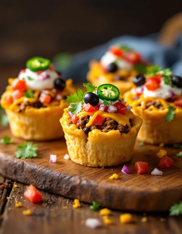 Easy Taco Cupcakes – Ultimate Party Appetizer Recipe