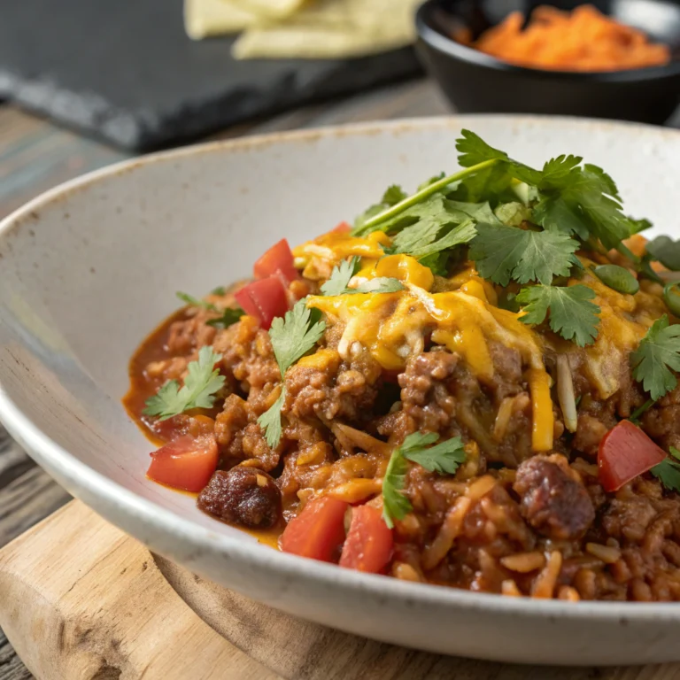 One Pot Mexican Ground Beef and Rice