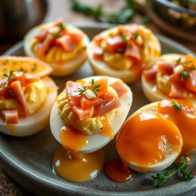 Perfect Ham and Cheese Deviled Eggs Recipe