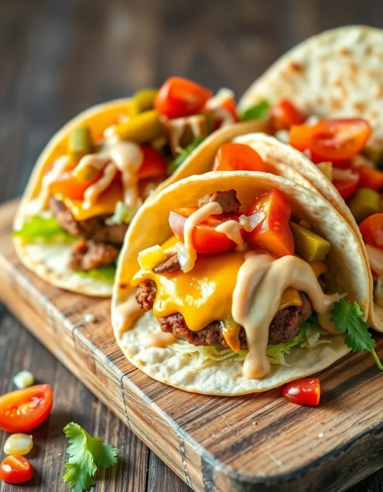 Smash Burger Tacos