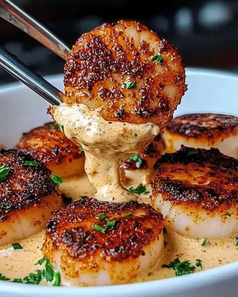 Best Seared Scallops with Spicy Cajun Cream Sauce in 30 Minutes