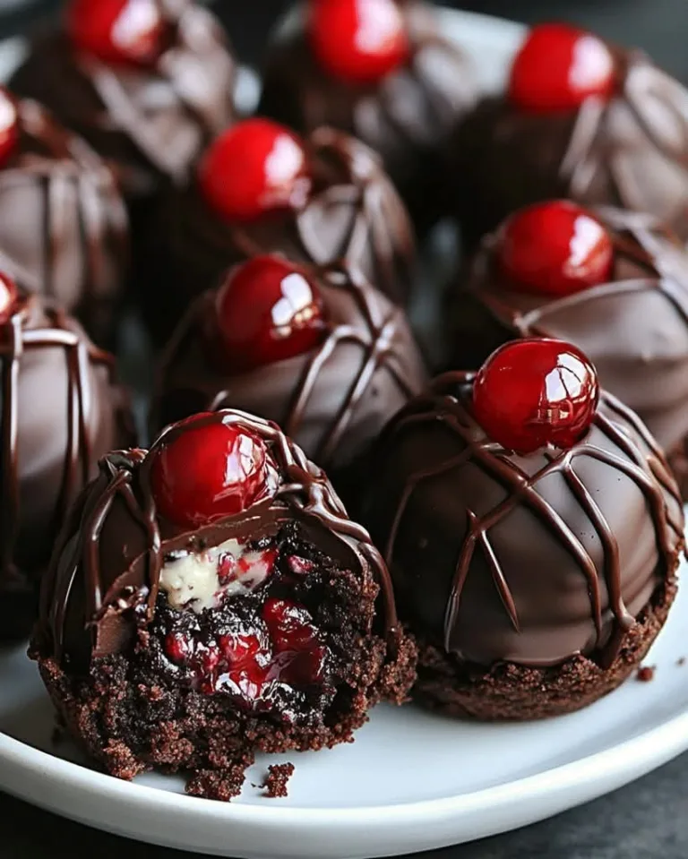 Ultimate Black Forest Cookie Dough Brownie Bombs Recipe