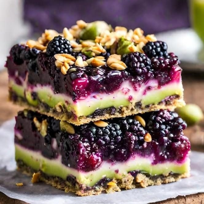 Easy Blackberry Pistachio Dream Bars Ready in 30 Minutes