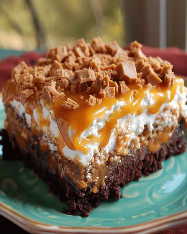 Ultimate Butterfinger Candy Bar Poke Cake Ready in 30 Minutes