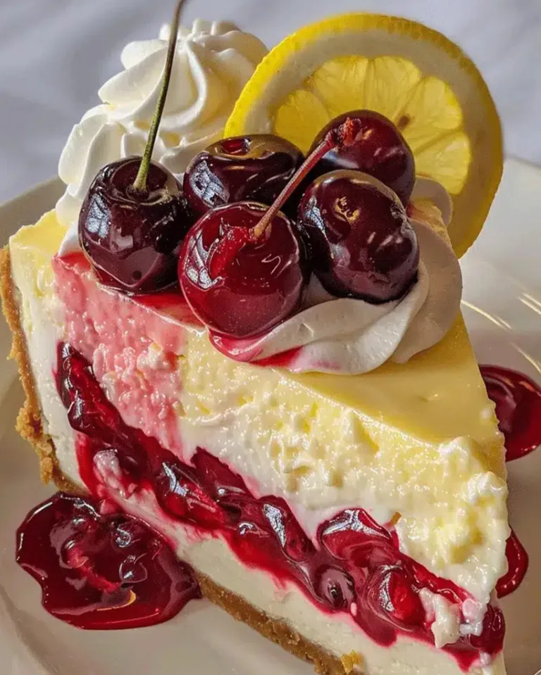 Easy Cherry Lemon Cheesecake Recipe – Ready in 30 Minutes