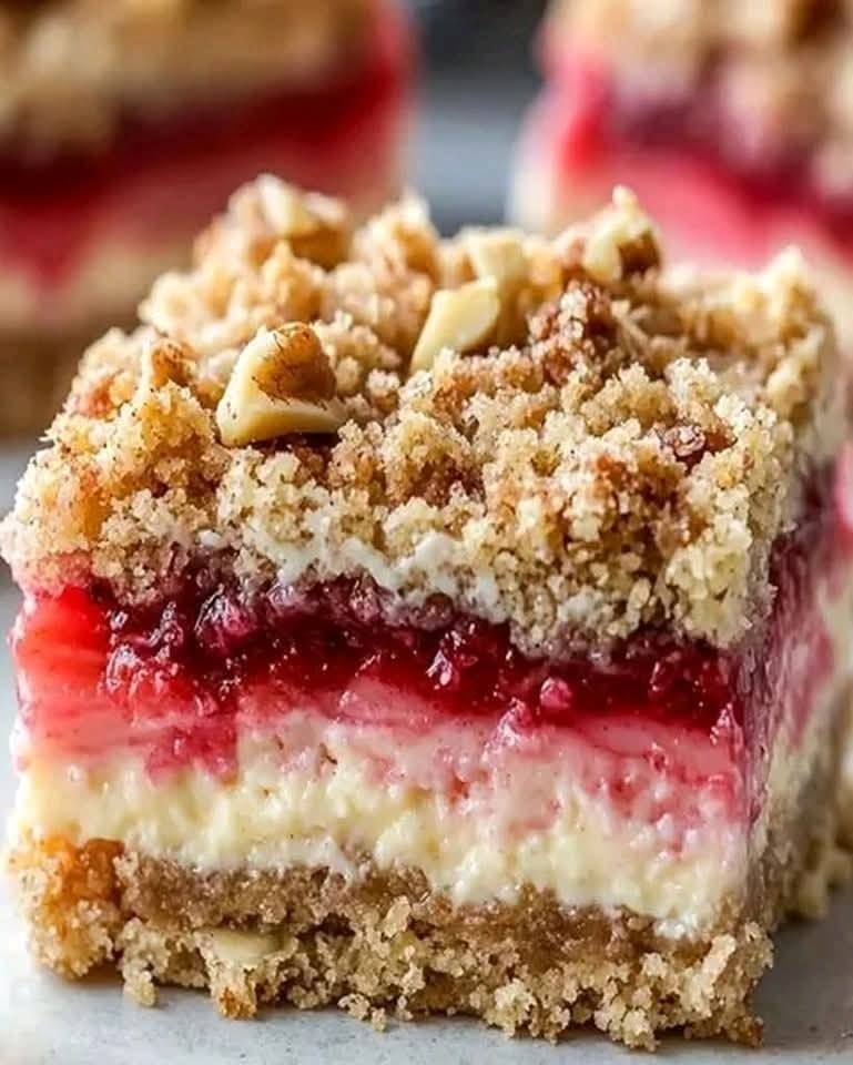 Best Creamy Rhubarb Cream Cheese Bars Ready in 30 Minutes