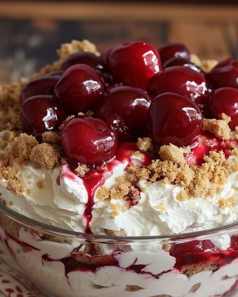 Easy Delectable Cherry Cheesecake Fluff Ready in 30 Minutes