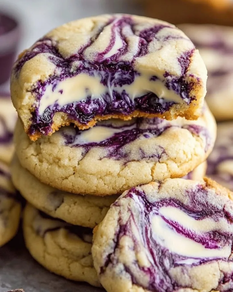 Easy Blueberry Cheesecake Swirl Cookies Ready in 30 Minutes