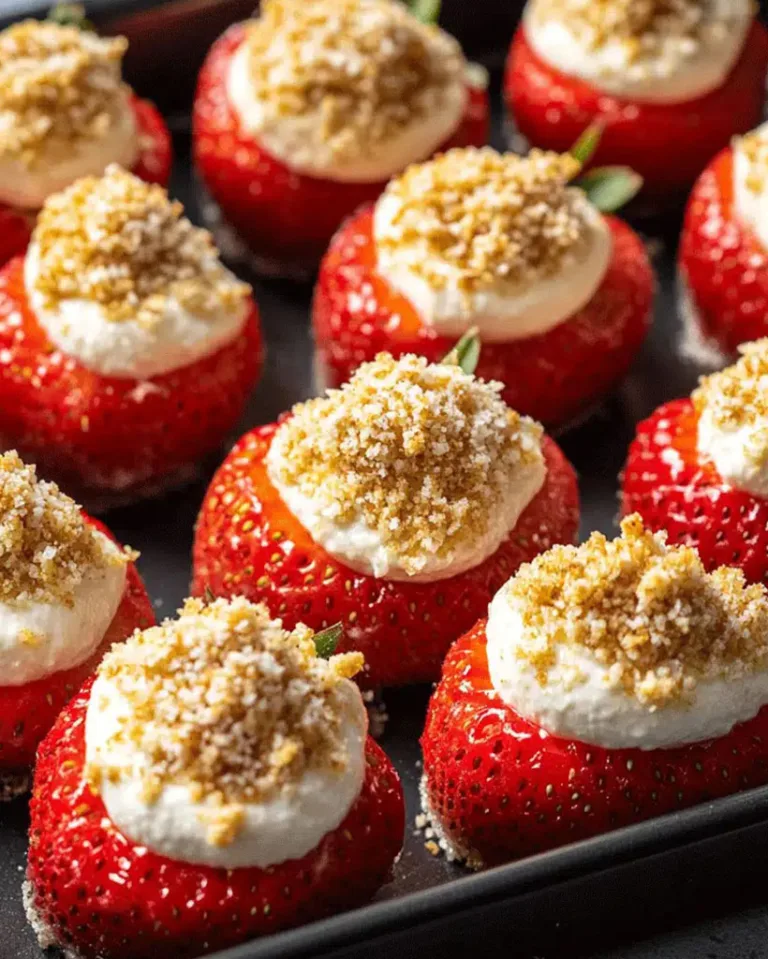 Easy Cheesecake Deviled Strawberries – No-Bake Delight