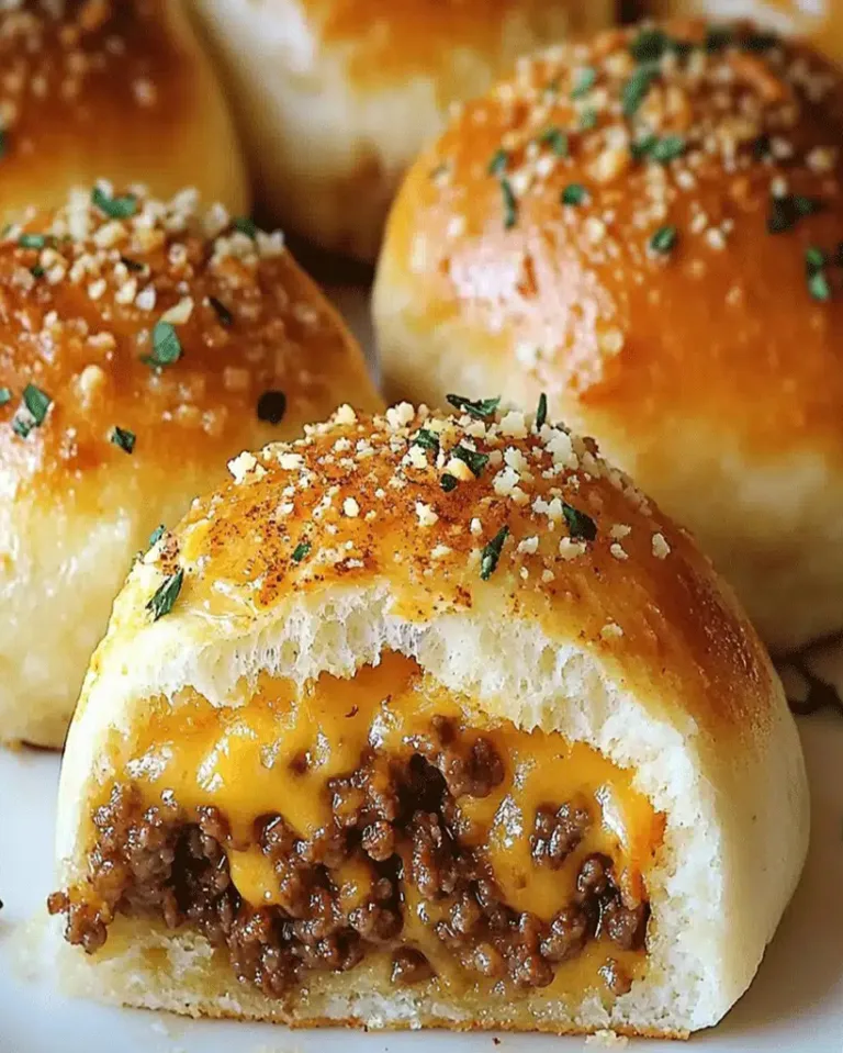 Ultimate Garlic Parmesan Cheeseburger Bombs Ready in 30 Minutes
