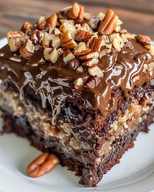 Easy German Chocolate Poke Cake Ready in 30 Minutes
