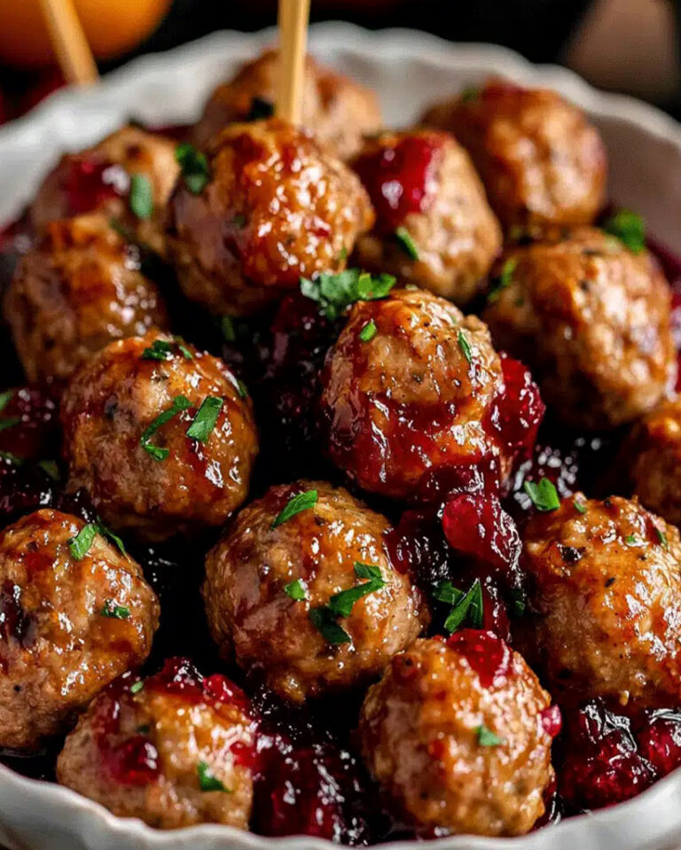 Easy Holiday Meatballs with Cranberry Orange Sauce Ready in 30 Minutes