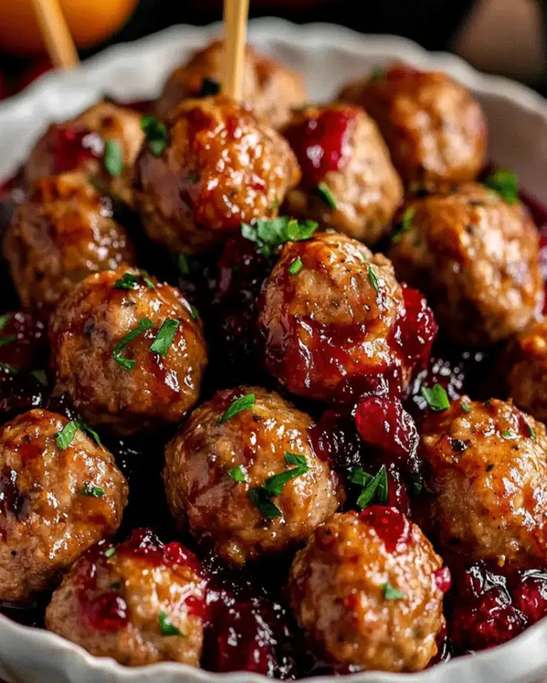 Easy Holiday Meatballs with Cranberry Orange Sauce Ready in 30 Minutes